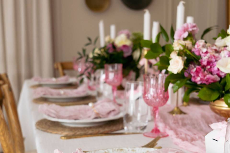 Pink bridal shower