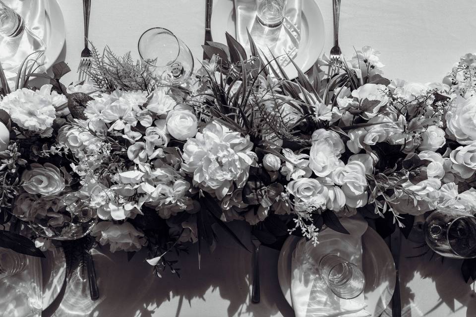 On of our DIY Centerpieces