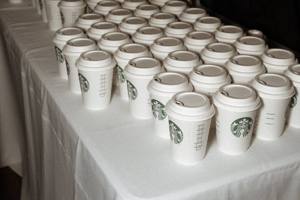 Starbucks wedding service