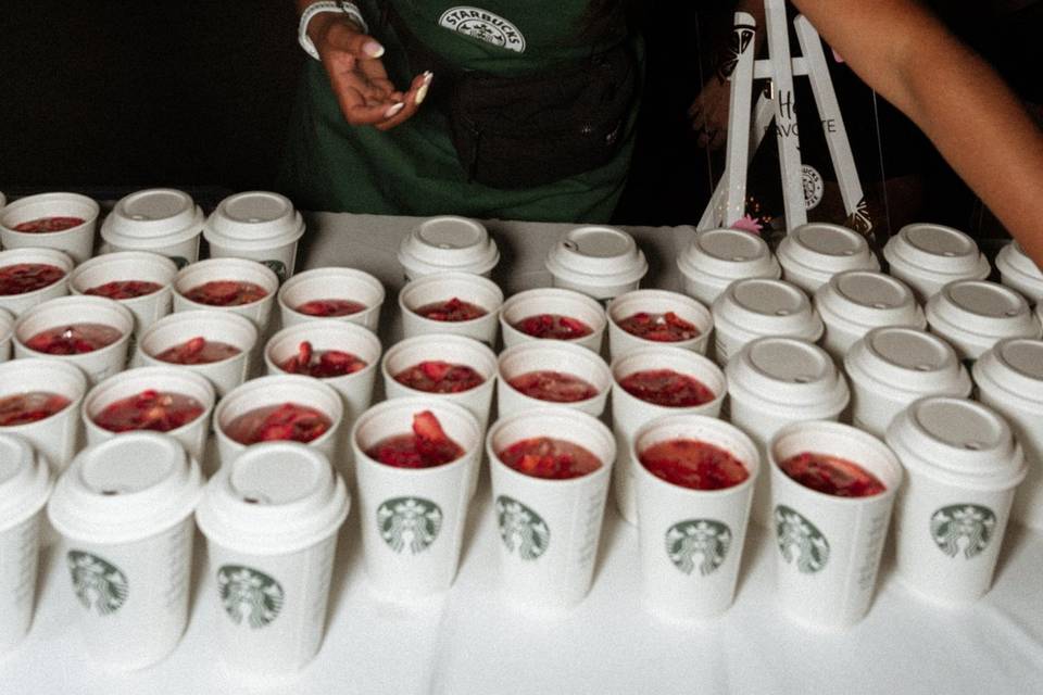Starbucks wedding service