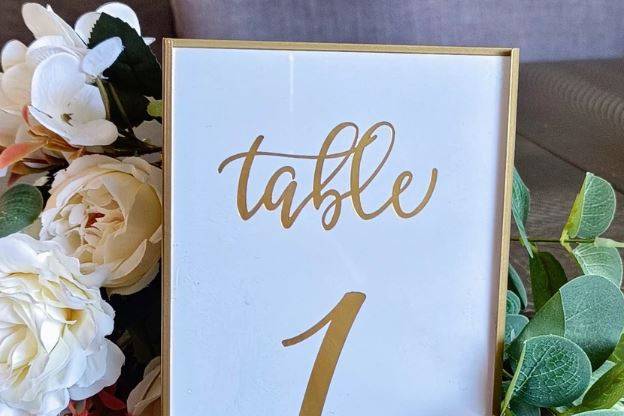 Table sign