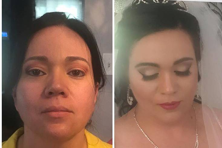 Bridal before after