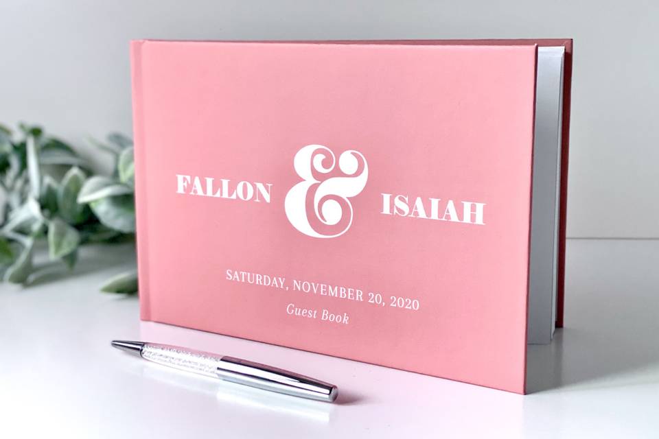 November 2020 wedding guest book