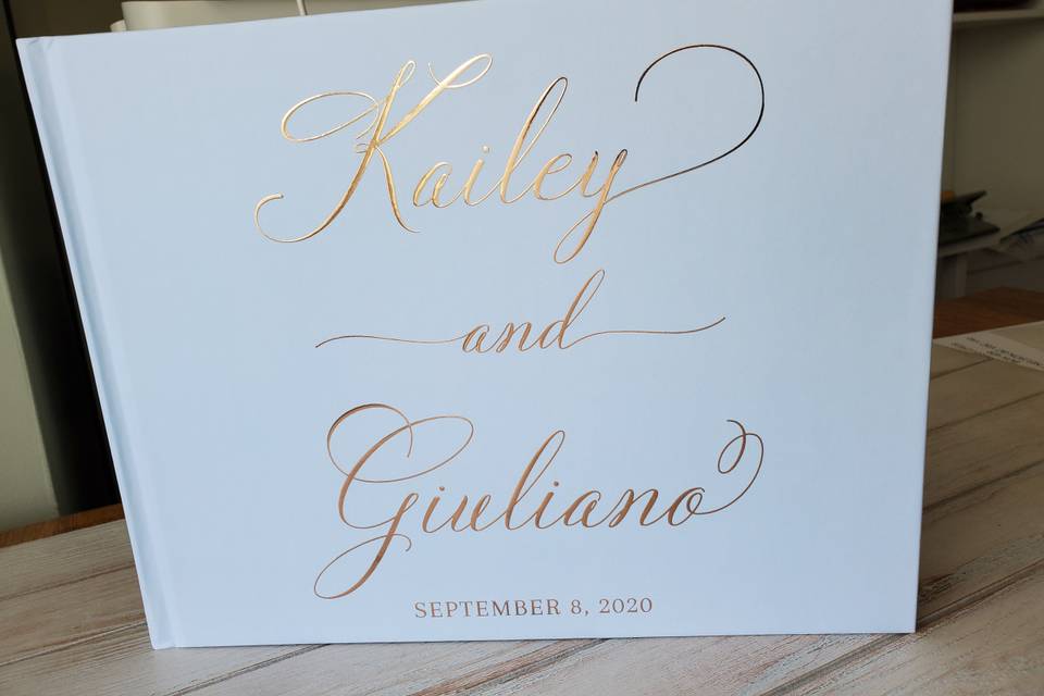 Wedding guest book