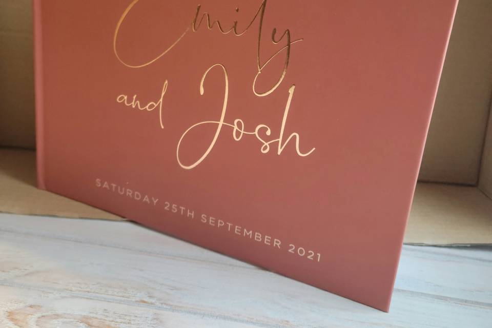 Wedding guest book