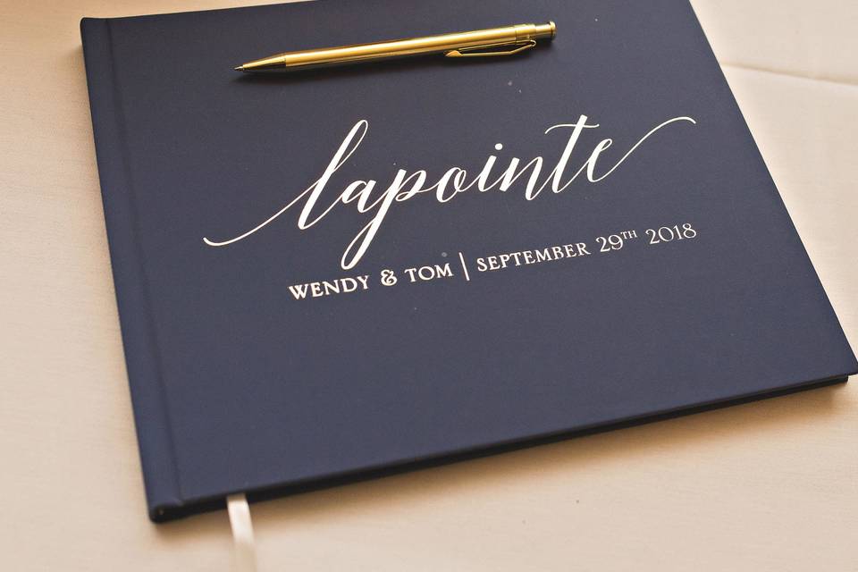 Wedding guest book