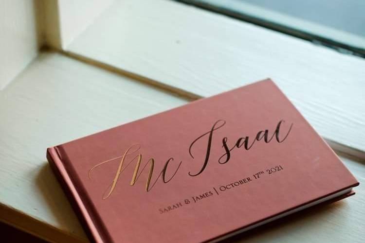 Wedding guest book