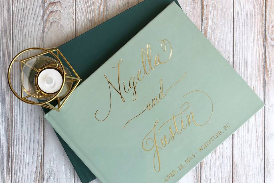 Wedding guest book