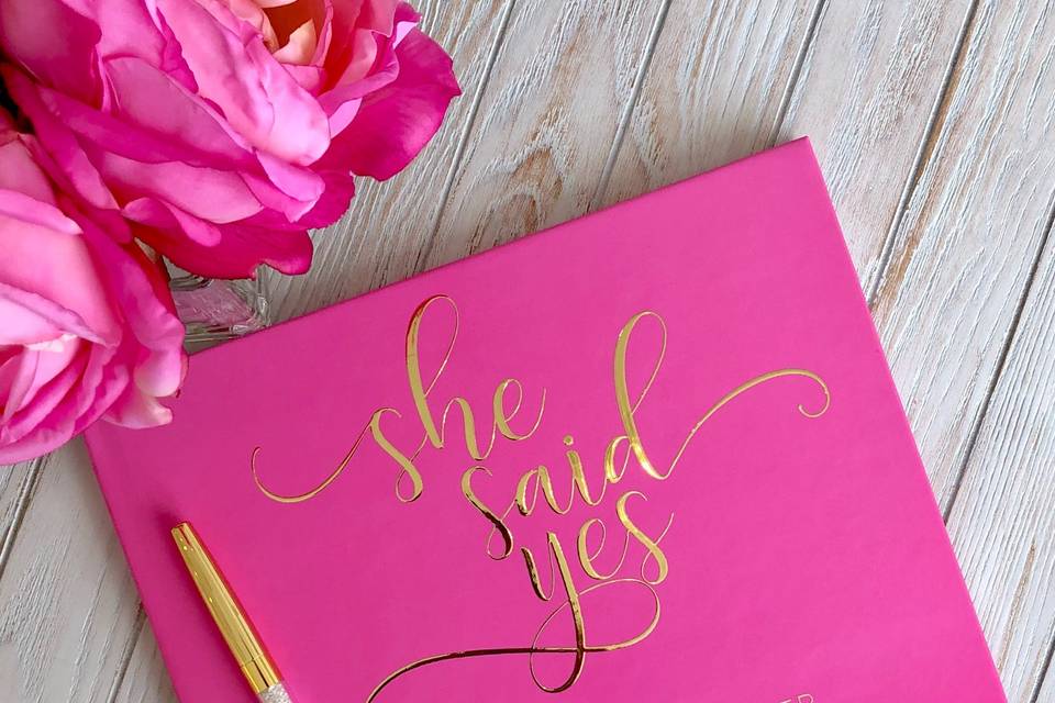 Wedding guest book