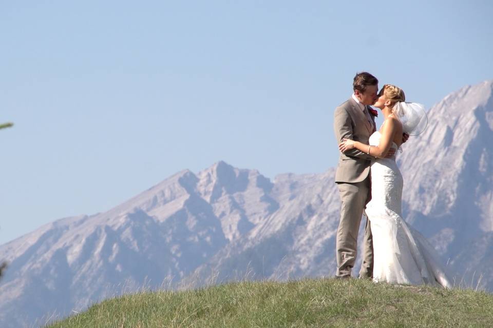 Calgary, Alberta wedding couple, wedding videographer