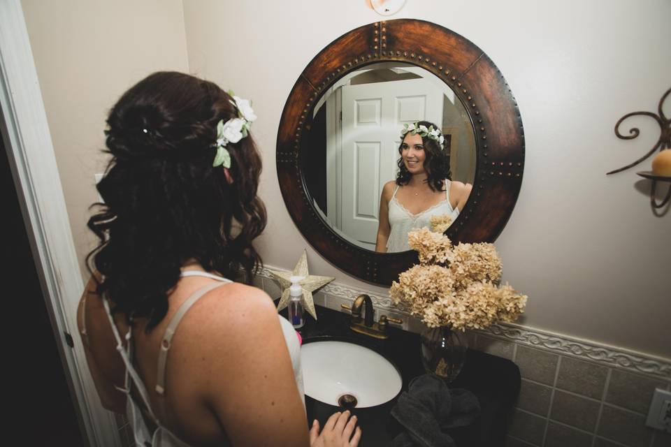 Bride Getting Ready