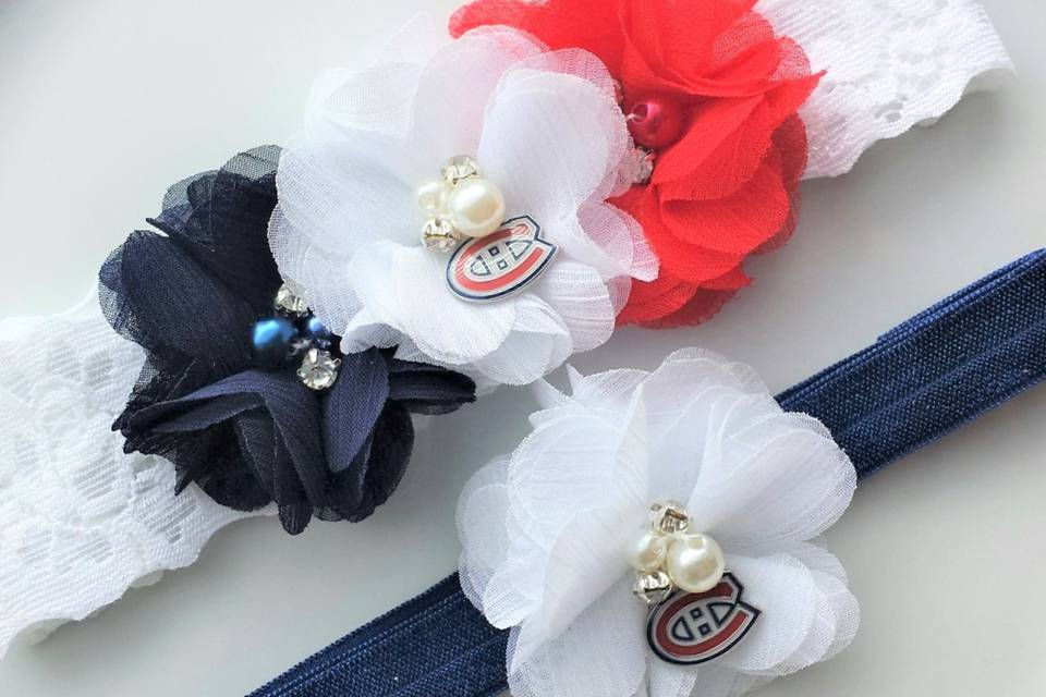 Rhinestone Sport Garter Sets