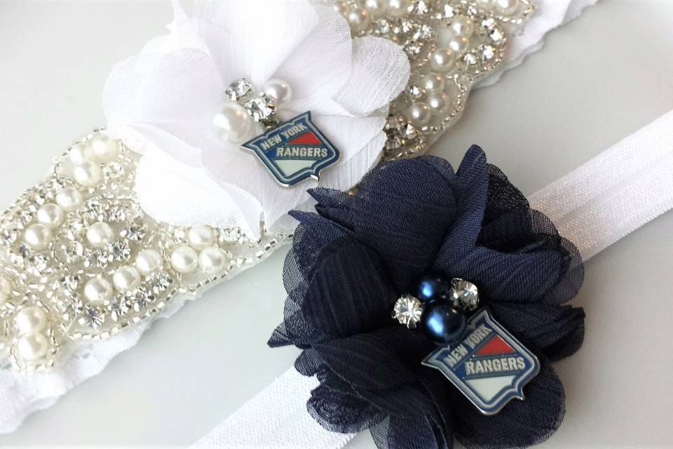 Rhinestone Sport Garter Sets