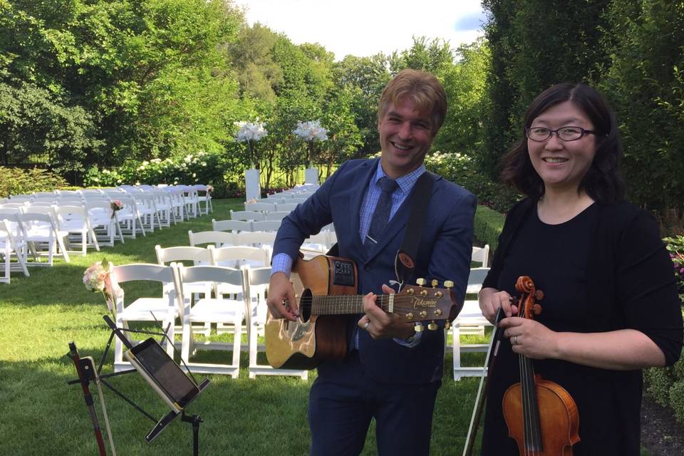 Violin and guitar