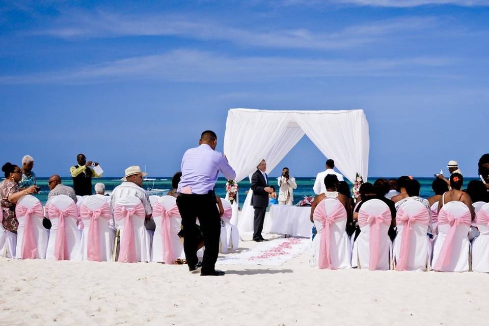 A wedding in paradise