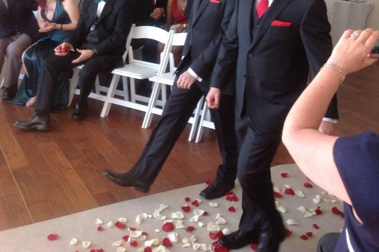Terry & Eric tie the knot