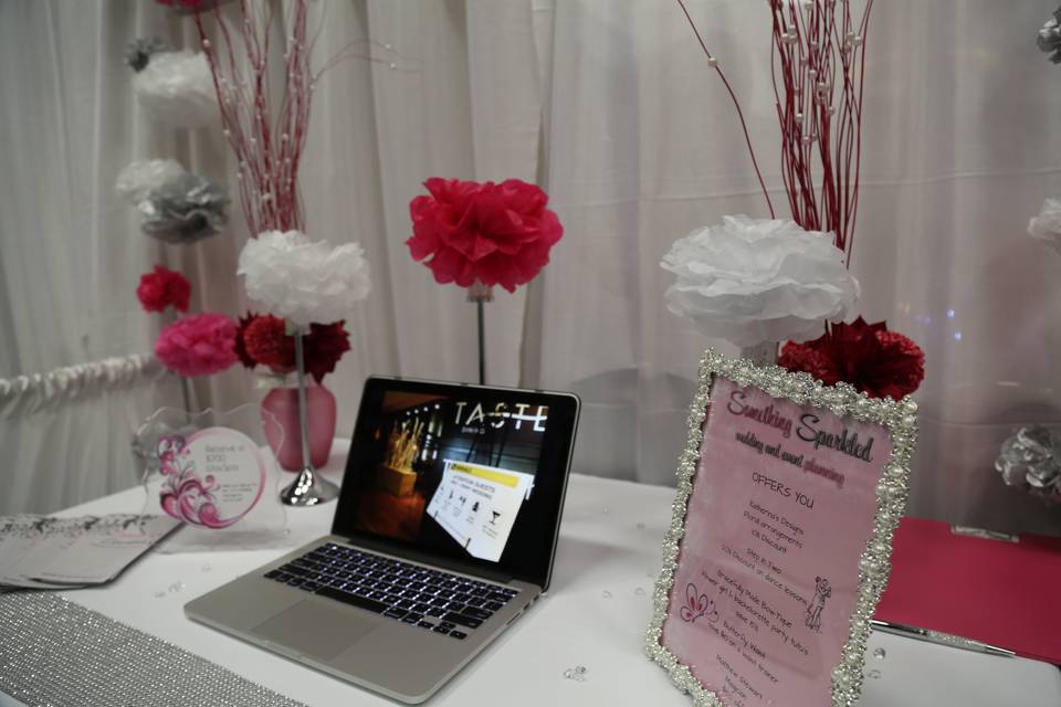 Wedding show booth