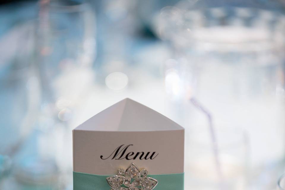 Bride and Groom table setting