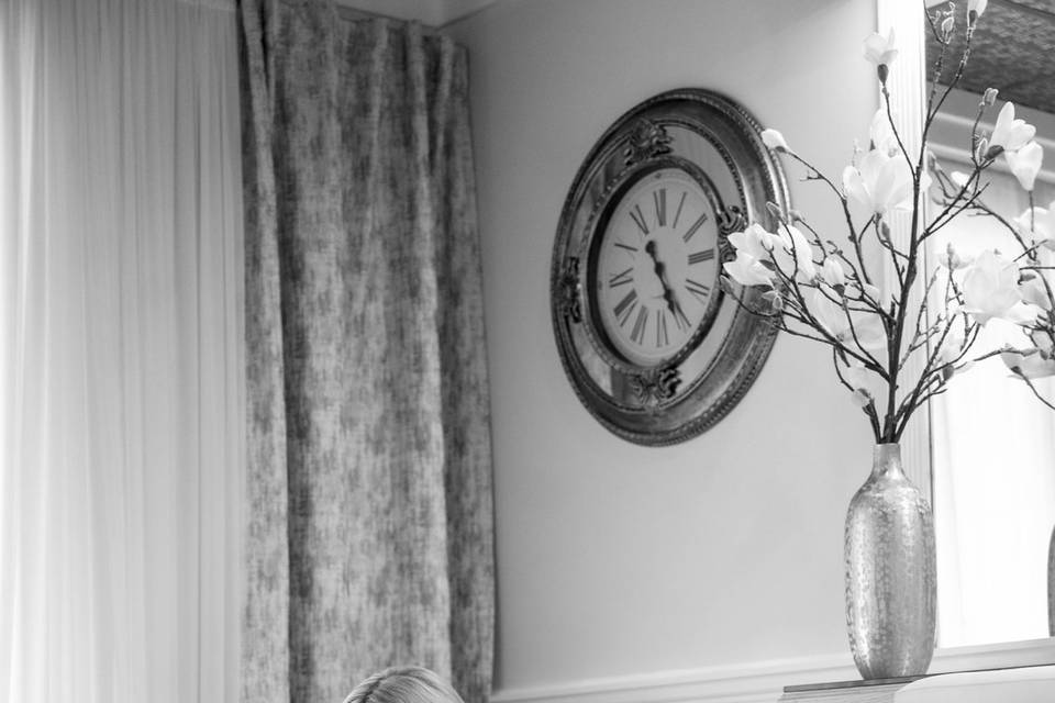 Final preparations for bride