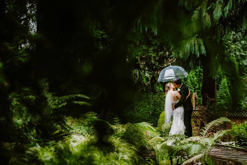 Rainy day wedding vibes