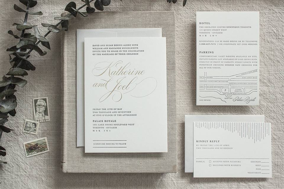 Gold Foil and Letterpress