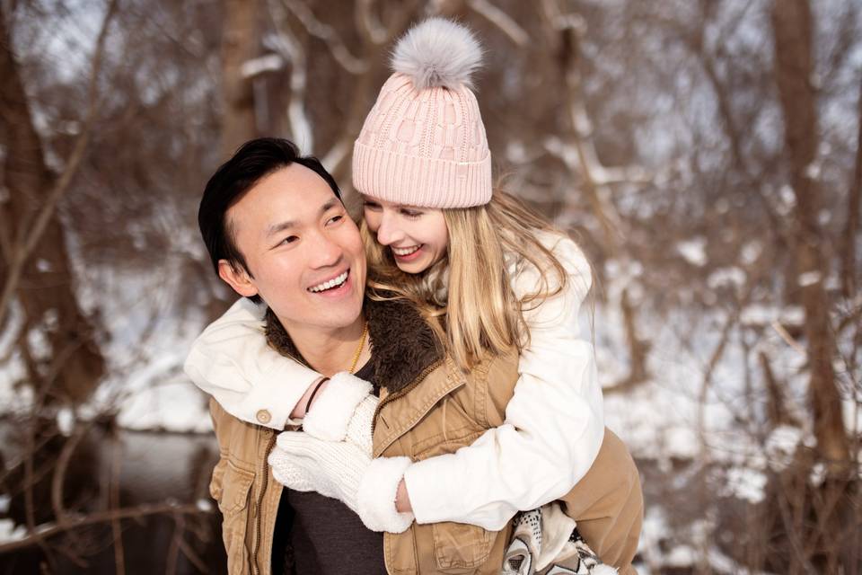 Winter engagement shoot