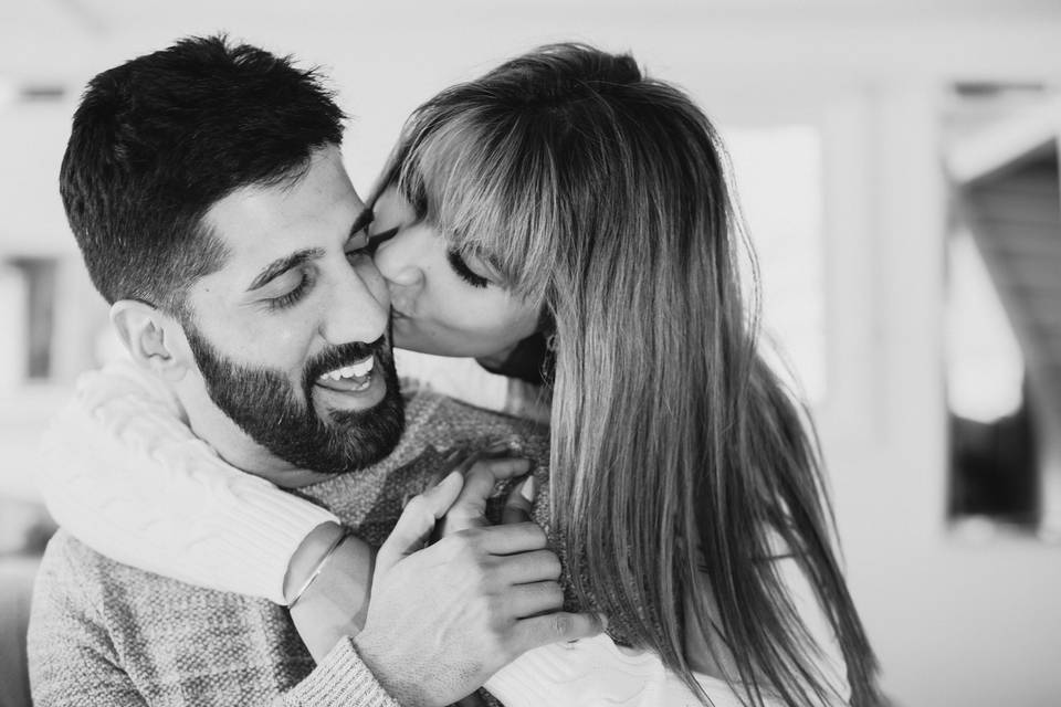 Engagement shoot b&w