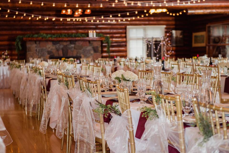 Chiavari chairs decorated