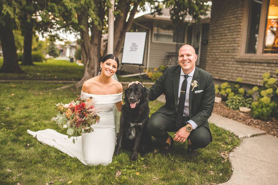 Backyard Winnipeg Wedding