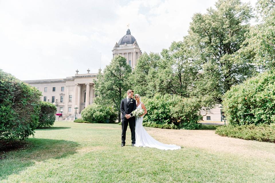 Backyard Winnipeg Wedding