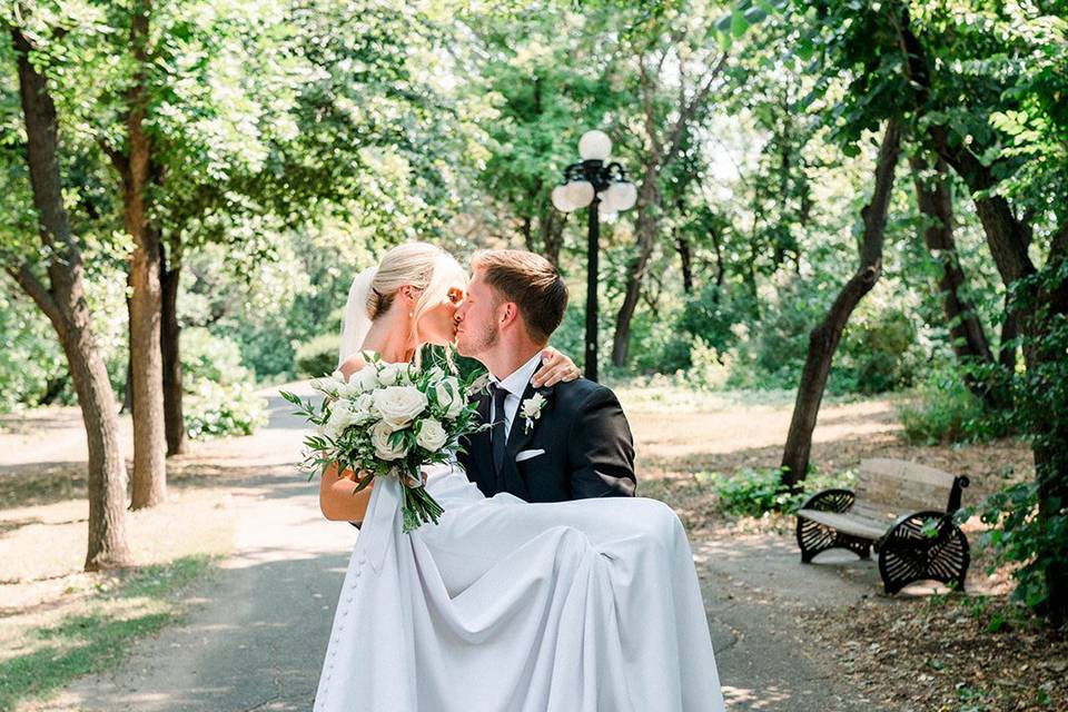 Backyard Winnipeg Wedding