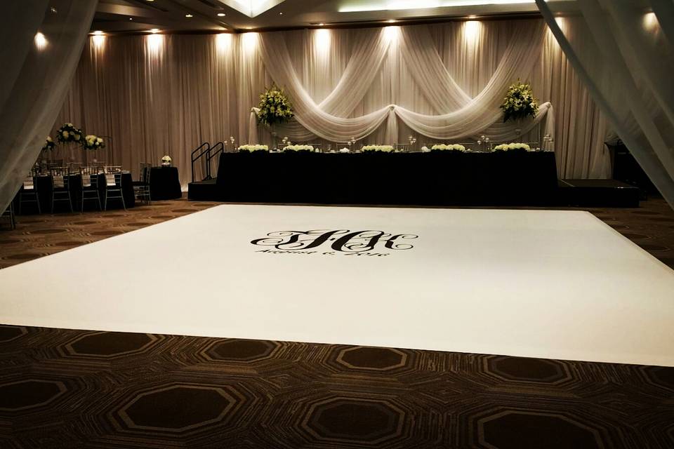 Monogram dance floor