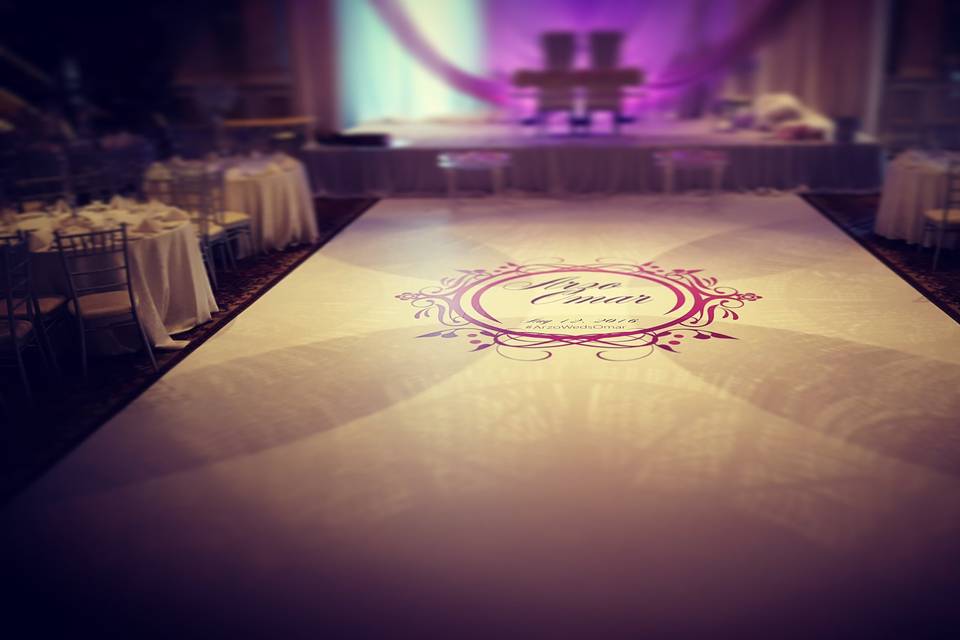 Monogram dance floor