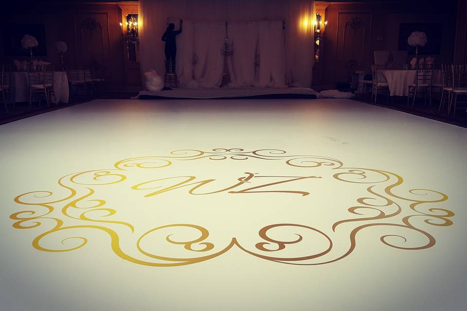 Buy Wedding Logo Monogram Wedding Initials Dance Floor Monogram Online in  India 