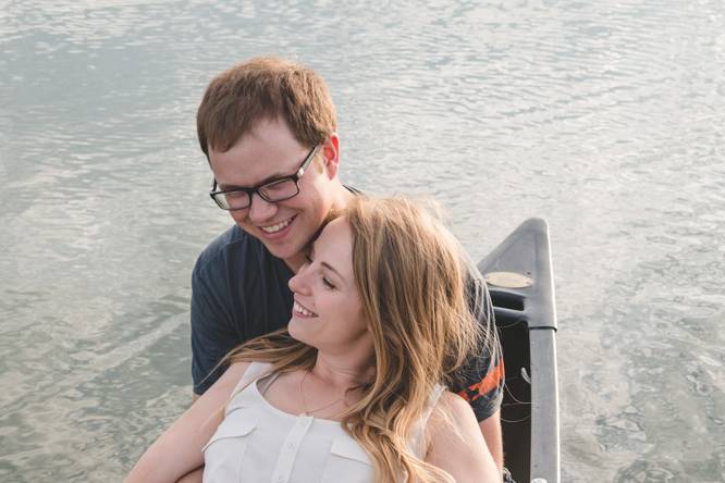 Canoe engagement photos