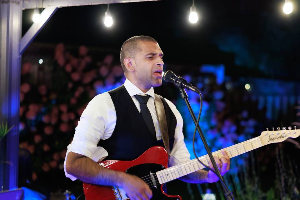Roland on Guitar Outdoor Event