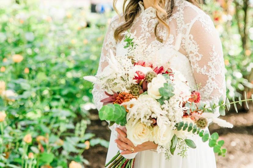 Beautiful boho bride