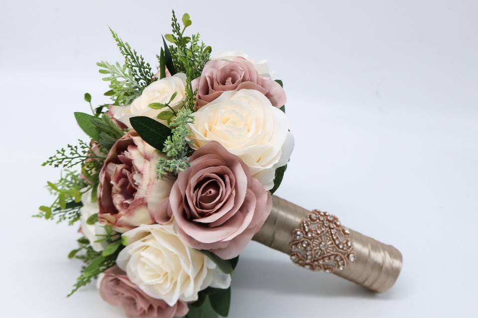 Dusty Rose, rose gold bouquet