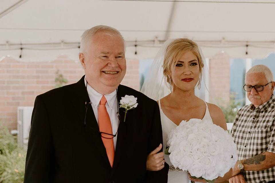 Large round rose bouquet