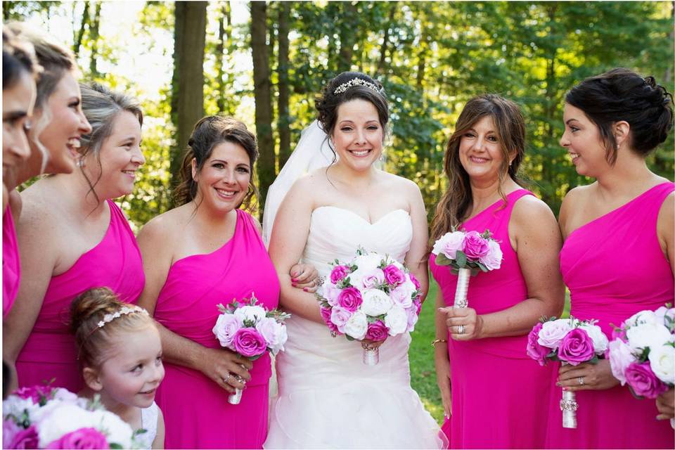 Custom bridal party flowers