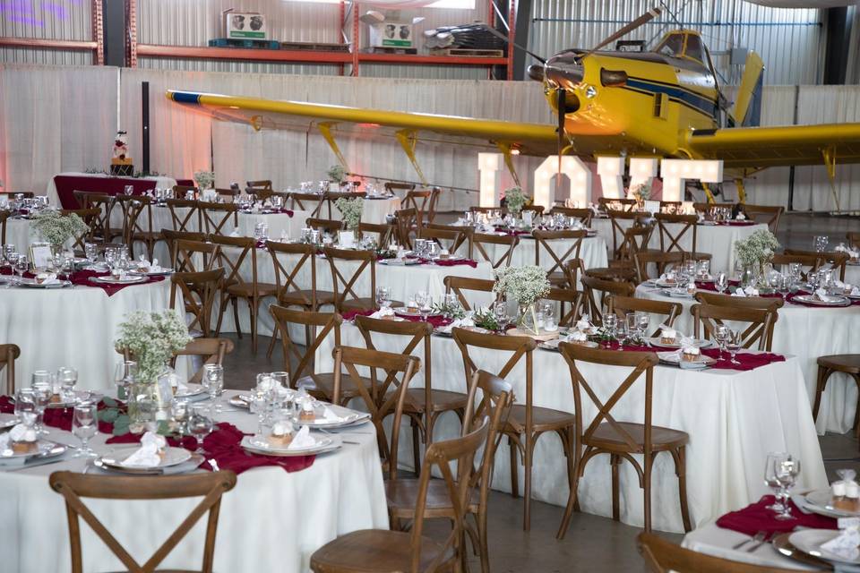 Hangar wedding