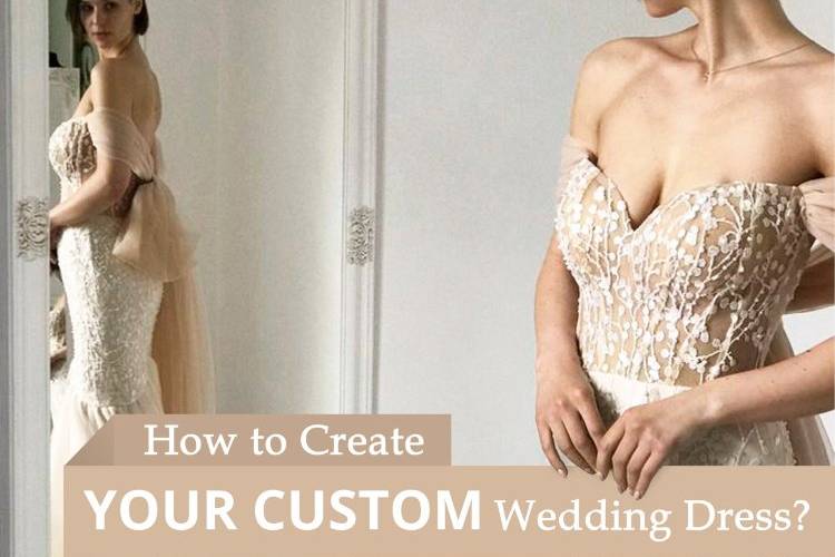 Custom made wedding dress