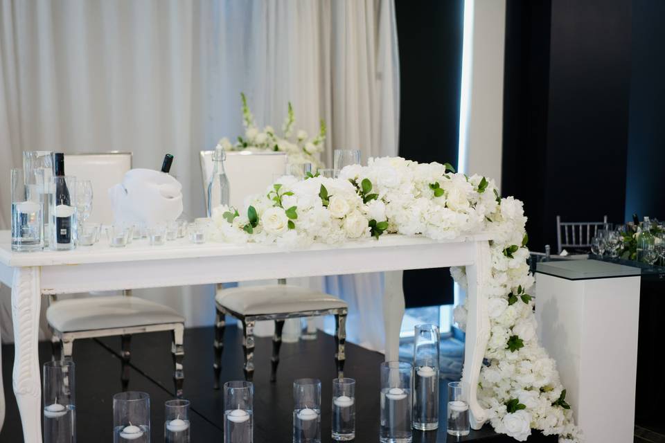 Table des mariés
