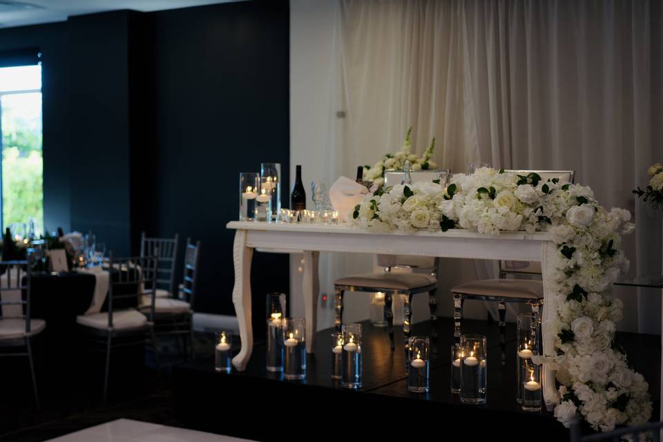 Table des mariés