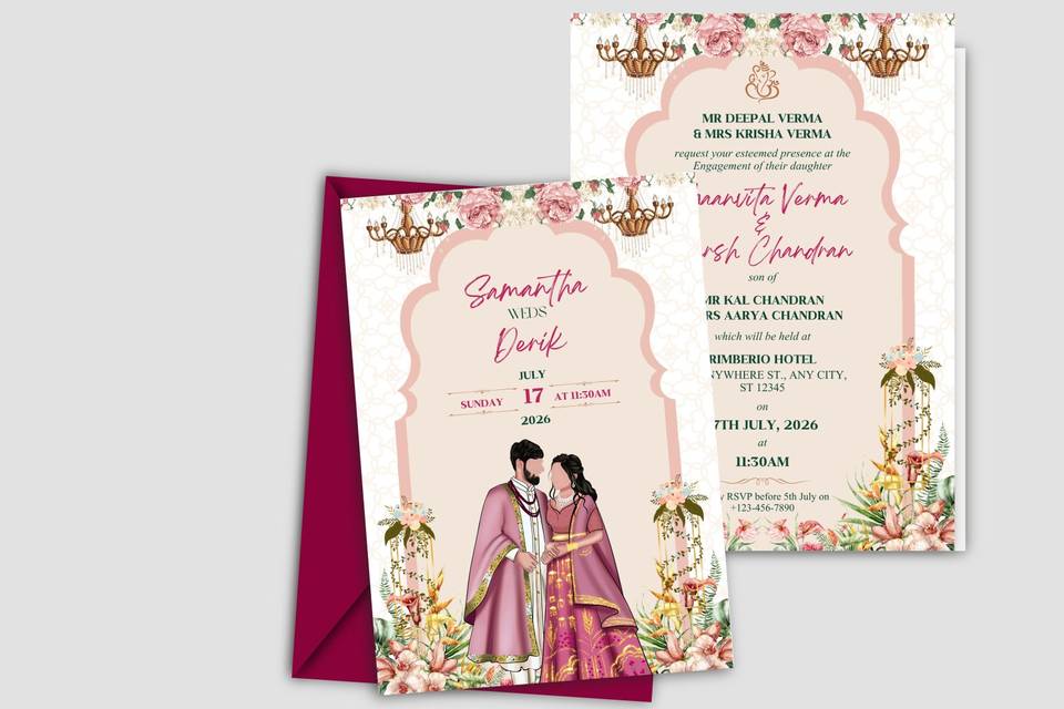 Indian wedding Invitation