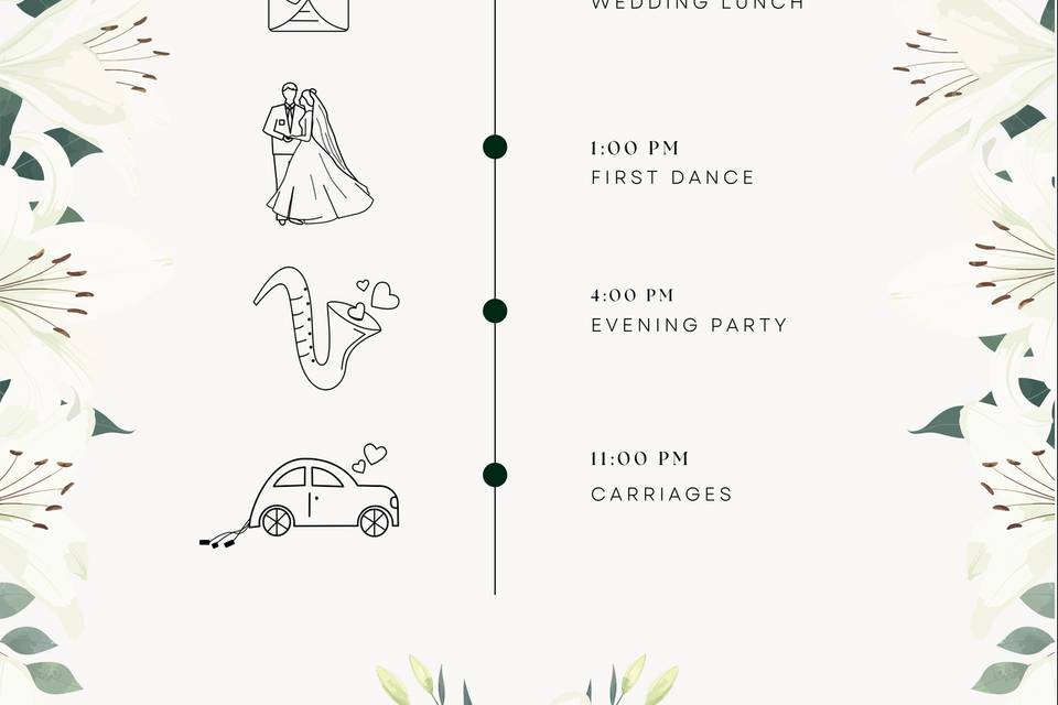 Wedding Timeline