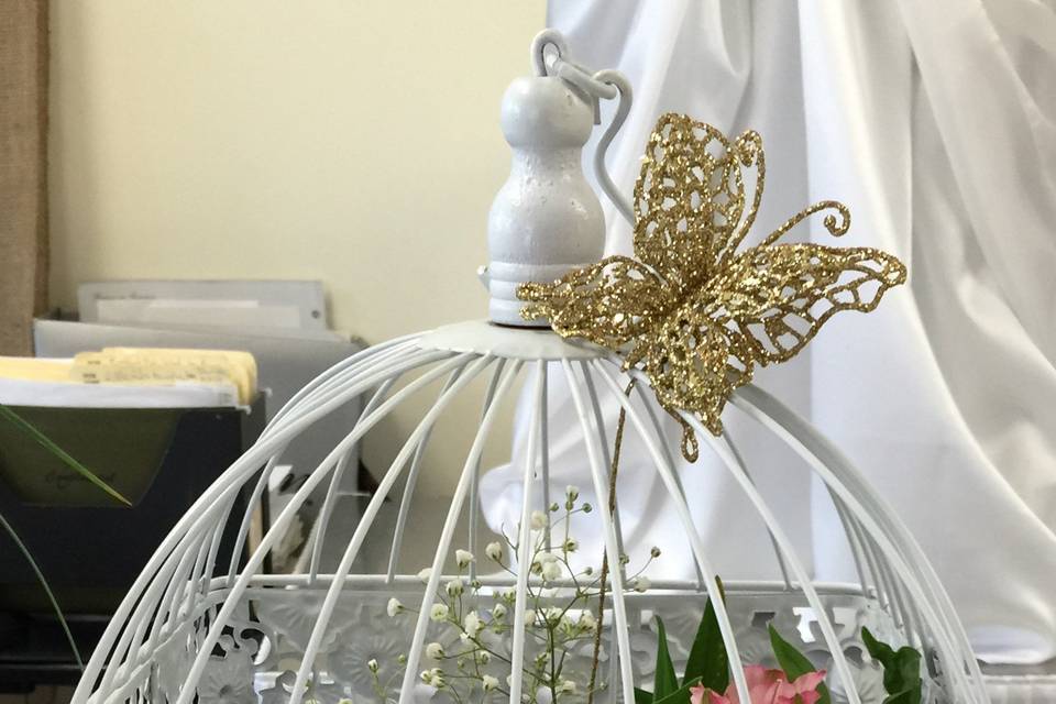 Bird cage centrepiece