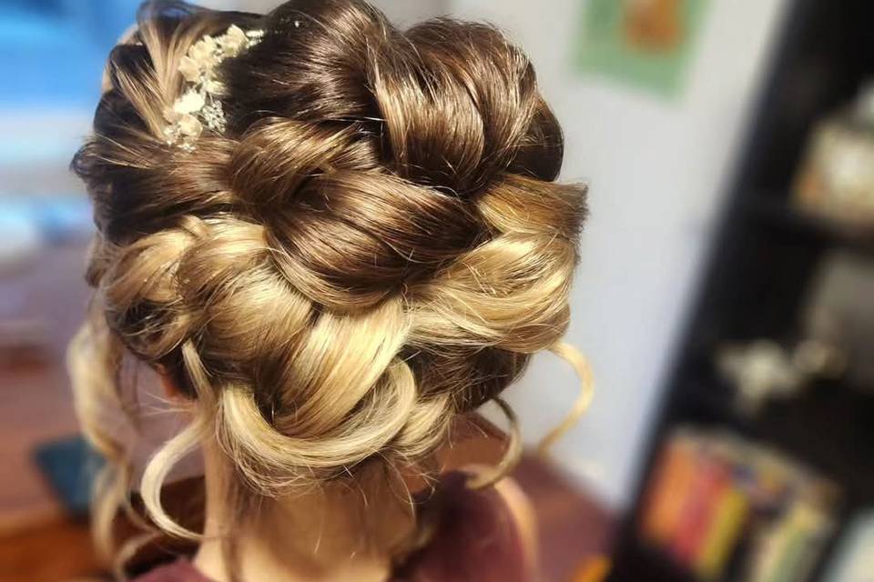 Timeless high bridal updo