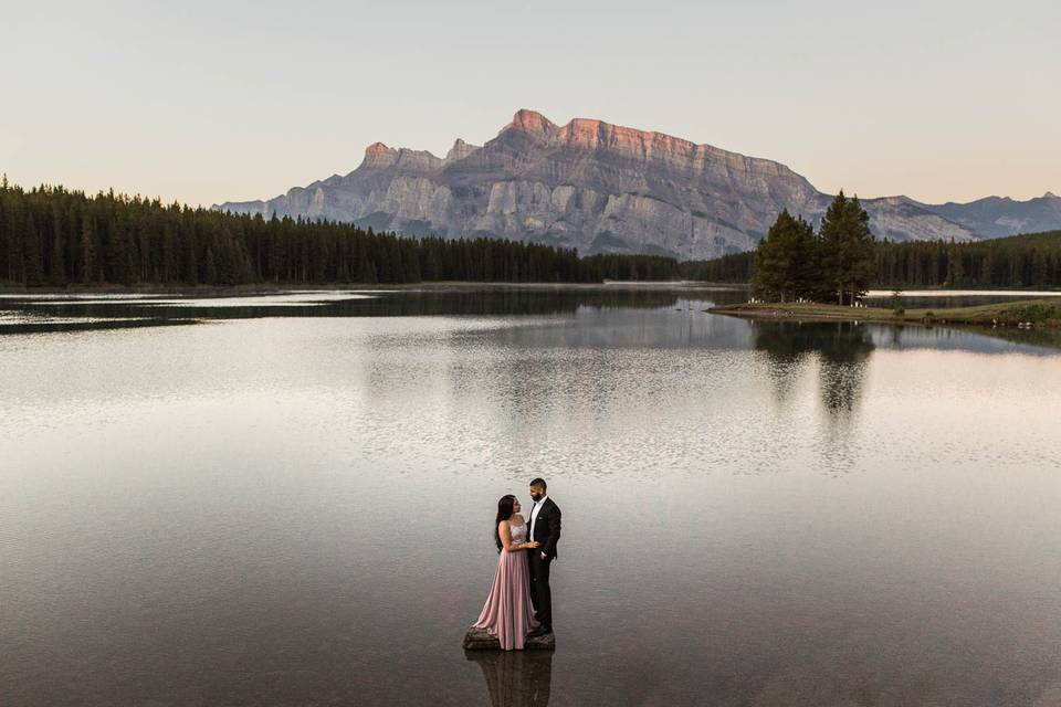 Banff Sunrise Engagement