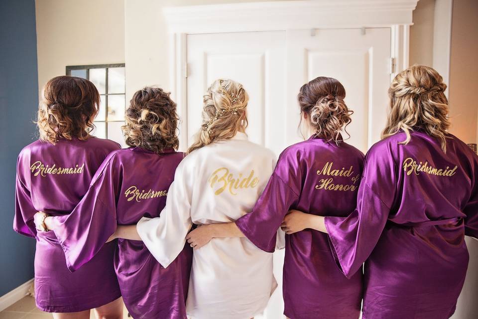 Bridesmaids and Bridal Hair